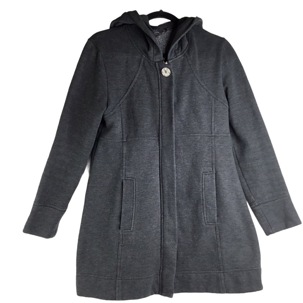 Prana Long Hooded Sweatshirt Jacket